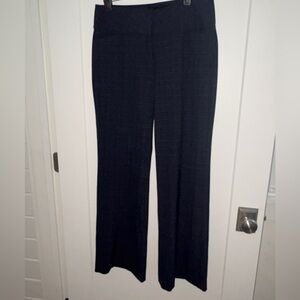 Express Editor wide waistband plaid wide leg pants sz 6R EUC LN